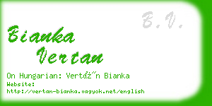 bianka vertan business card